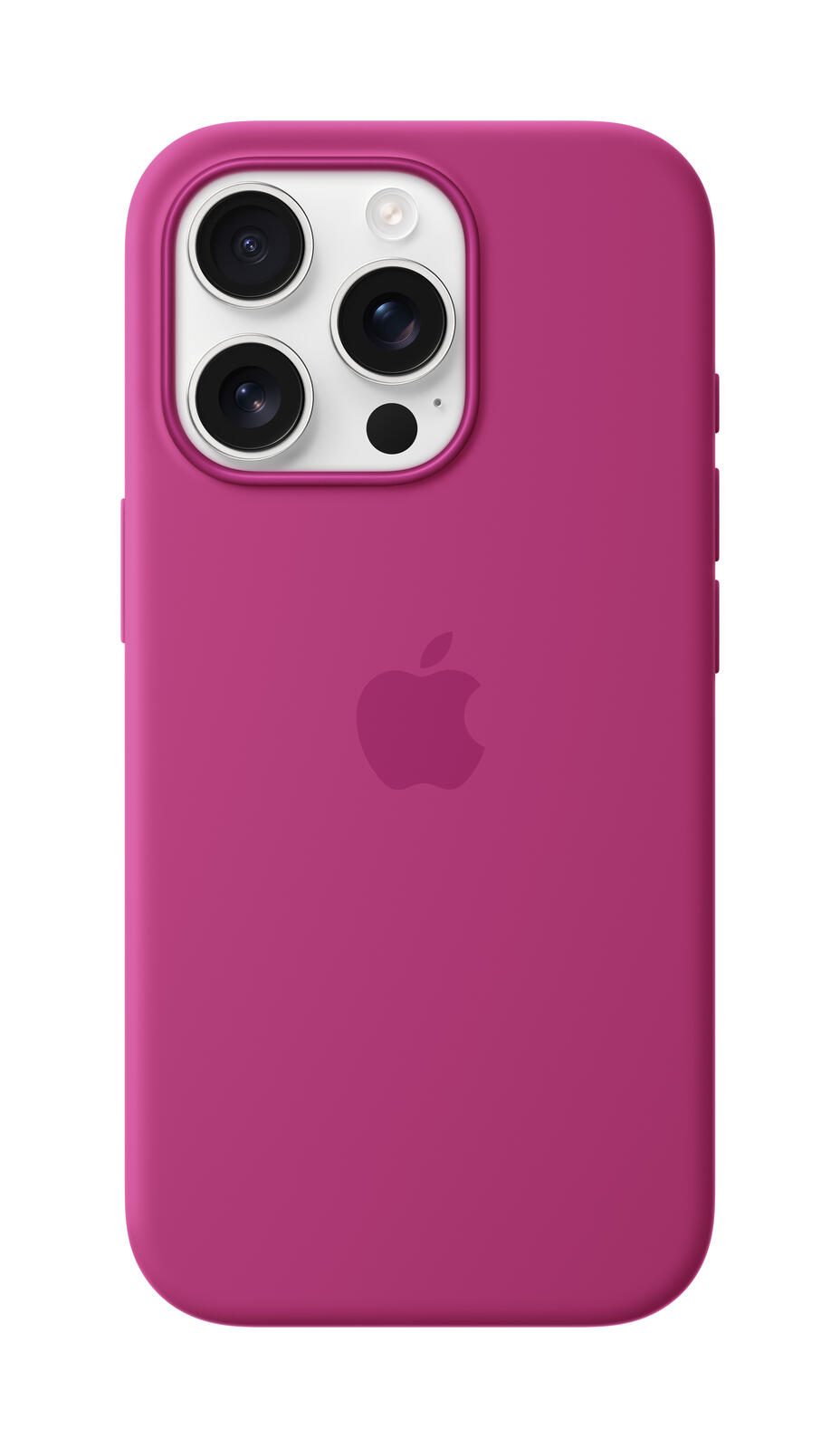 Apple Silikon Case iPhone 16 Pro mit MagSafe (fuchsia) Apple Silikon Case iPhone 16 Pro mit MagSafe (fuchsia)